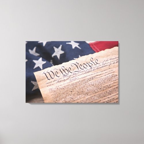 We the People Constitution Canvas Print