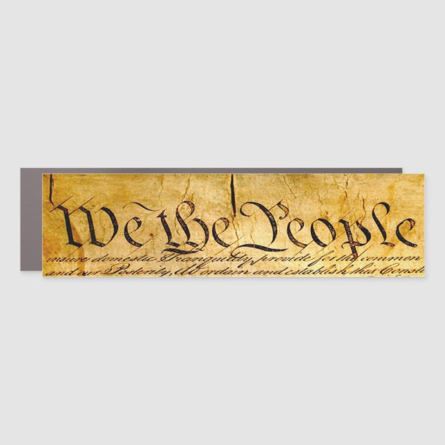 We the People - Constitution Car Magnet (Front)