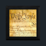 We the People - Constitution Gift Box<br><div class="desc">Preamble of the US Constitution,  saying who the boss is!
We the People ... that's the spirit of America. 

Customize as you wish.</div>