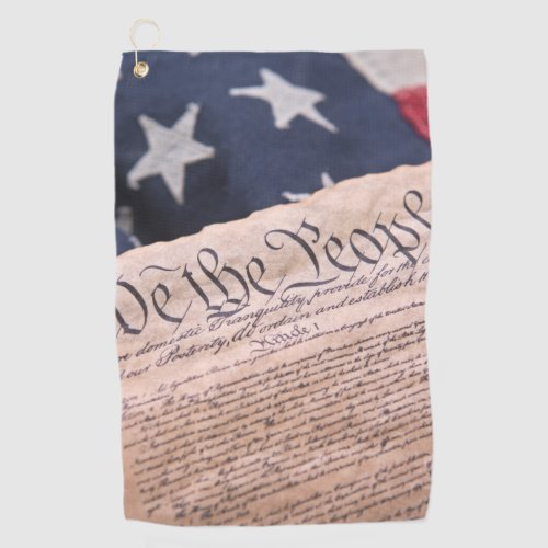We the People Constitution Golf Towel