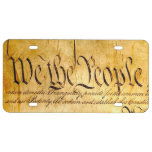 We the People - Constitution License Plate