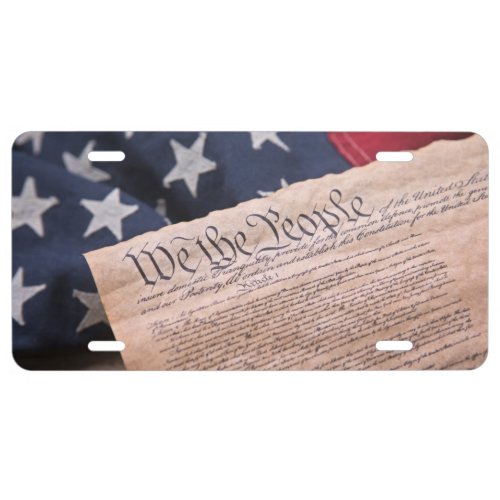 We the People Constitution License Plate