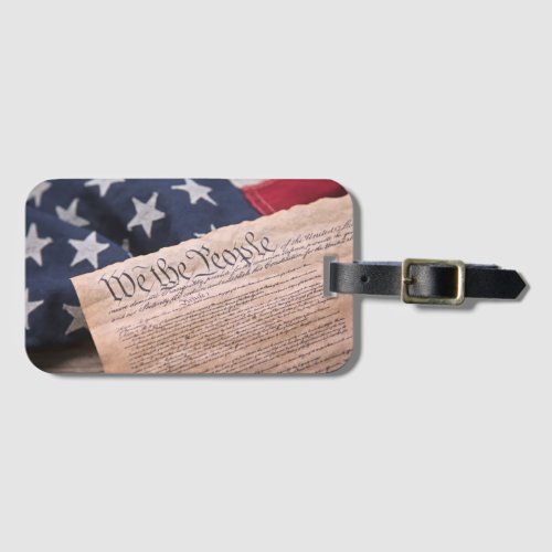 We the People Constitution Luggage Tag