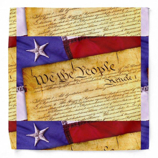 We the People Constitution of the United States Bandana (Front)