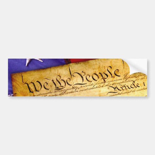 We the People Constitution of the United States Bumper Sticker