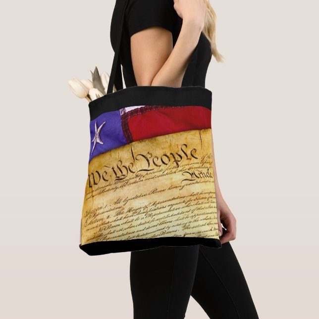 We the People Constitution of the United States Tote Bag (Close Up)