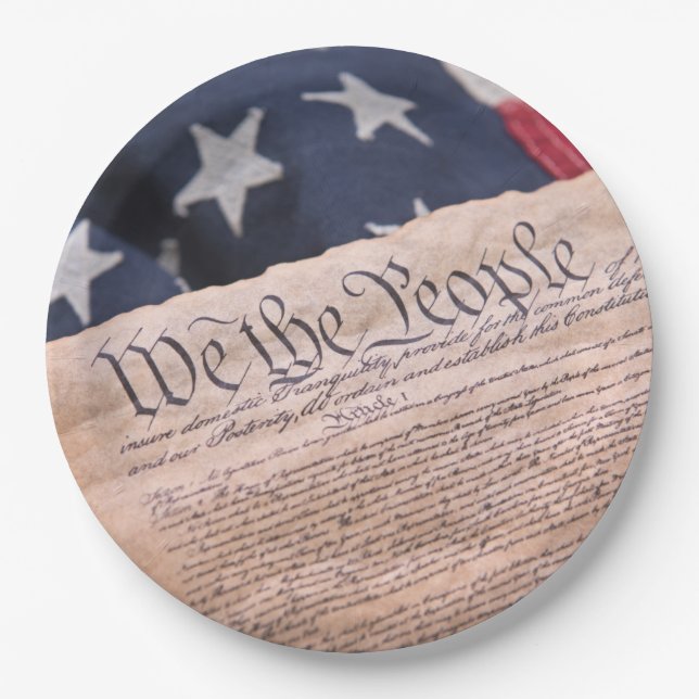 We the People Constitution Paper Plates (Front)