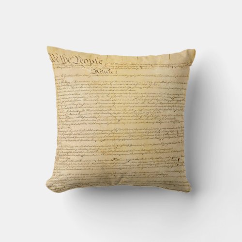 We The People Constitution Pillow