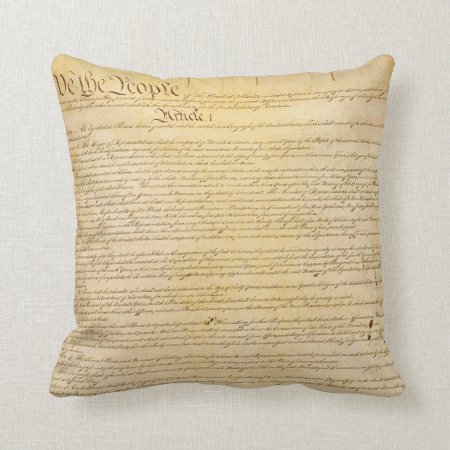 We The People Constitution Pillow