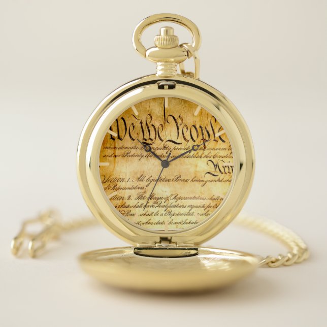 We the People - Constitution Pocket Watch (Inside)