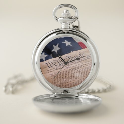 We the People Constitution Pocket Watch