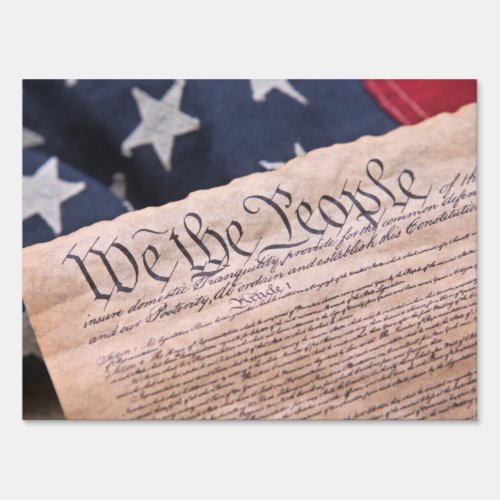 We the People Constitution Sign