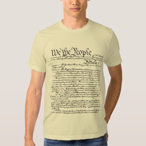 We The People Constitution T-Shirt (Made in USA) | Zazzle