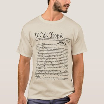 We The People Constitution T-shirt (made In Usa) by s_and_c at Zazzle