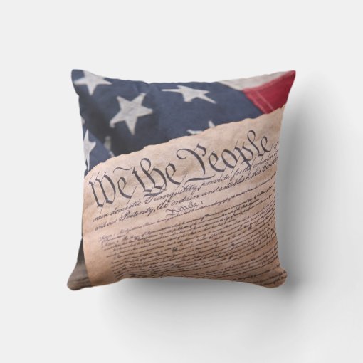 We the People Constitution Throw Pillow Zazzle