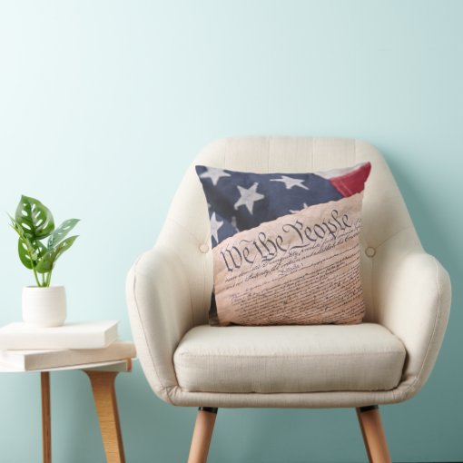 We the People Constitution Throw Pillow Zazzle