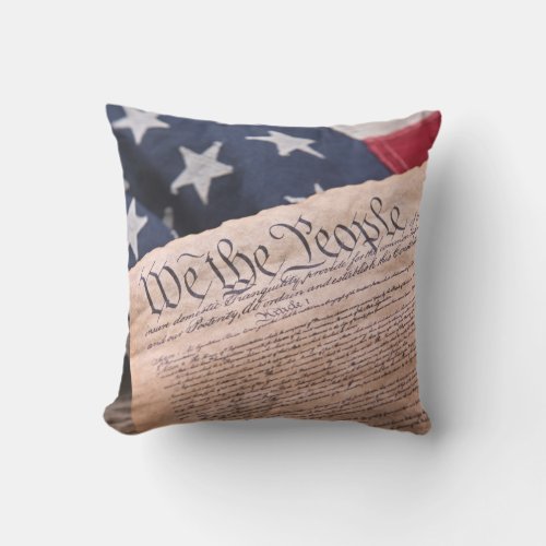 We the People Constitution Throw Pillow