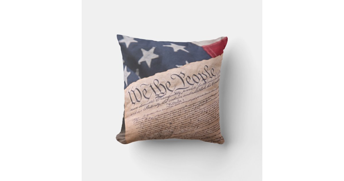 We the People Constitution Throw Pillow Zazzle