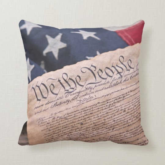 We the People Constitution Throw Pillow