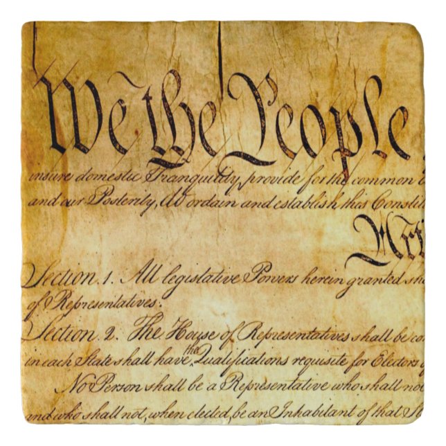 We the People - Constitution Trivet (Front)