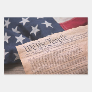 We the People Constitution Wrapping Paper Sheets