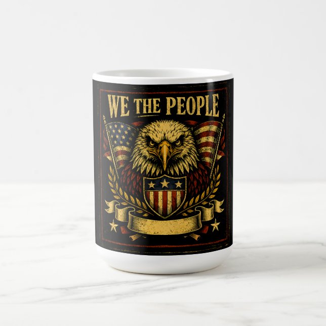 We The People – Constitutional American Pride Coffee Mug (Center)