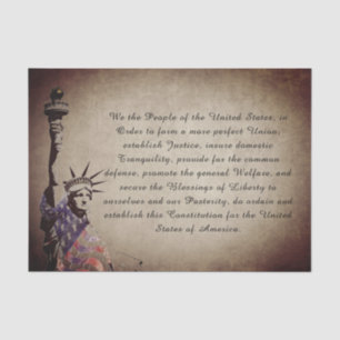 We the People Distressed American Decoupage Tissue Paper