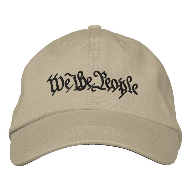 We the People Embroidered Baseball Hat (Front)