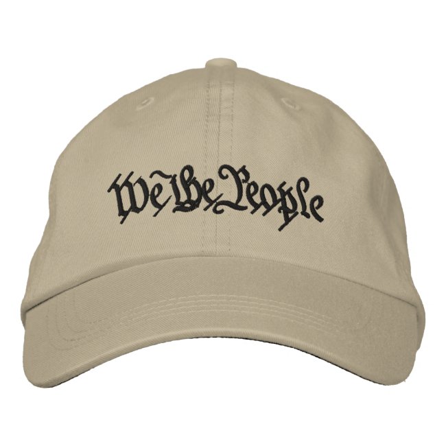 We the People Embroidered Baseball Hat