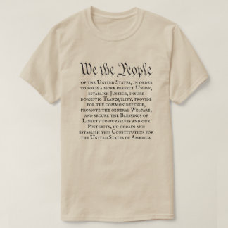 We the People Full Preamble US Constitution T-Shirt