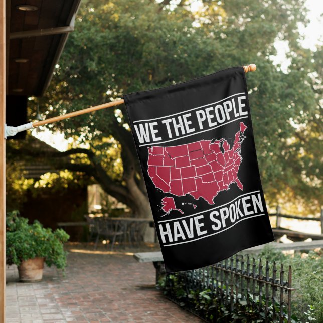 We the People Have Spoken Map of 2024 Election  House Flag (In SItu)
