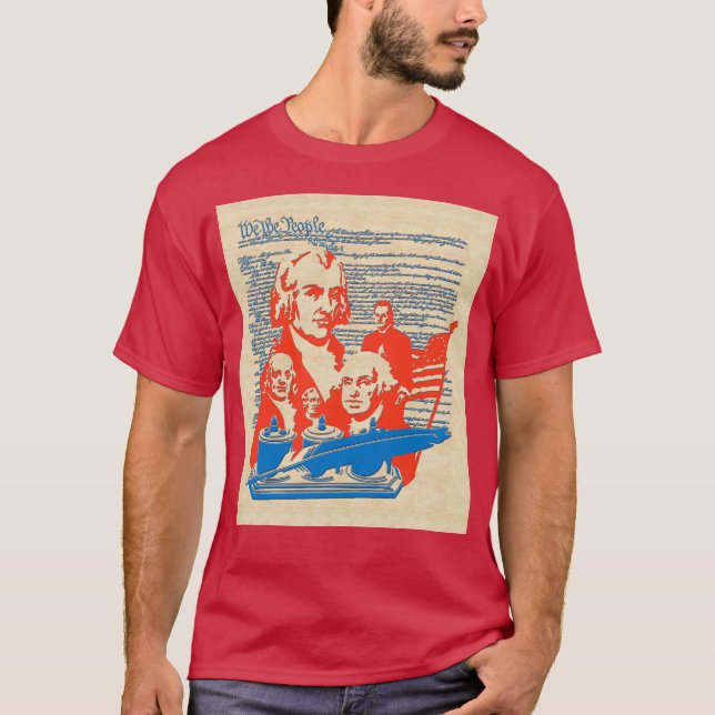 We the People... Historic American Figures T-Shirt (Front)