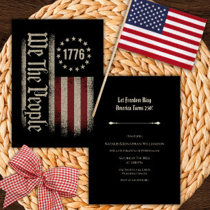 We the People Independence Day Party Invitation