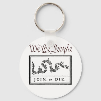 We the People... Join or Die Keychain