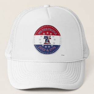 We The People July 4 1776 Bell with 13 & 50 Stars Trucker Hat