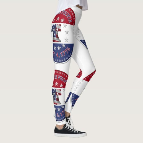 We The People July 4 1776 Liberty Bell Leggings