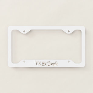 We the People License Plate Frame