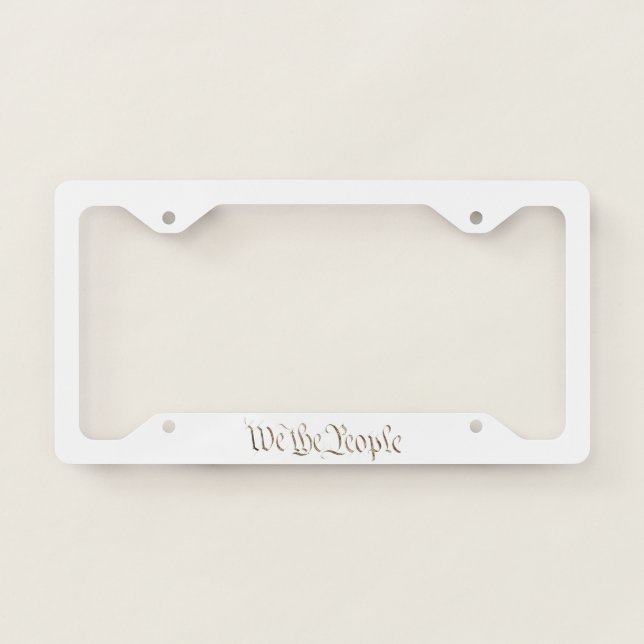 We the People License Plate Frame (Front)