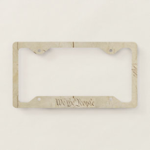 We the People License Plate Frame