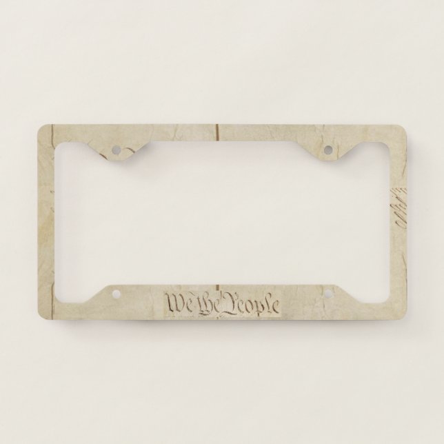 We the People License Plate Frame (Front)