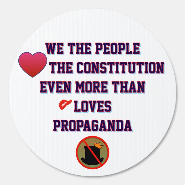 We the people love the constitution protest sign (Front)