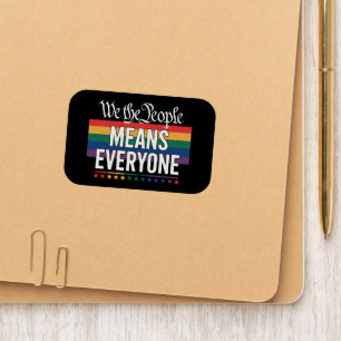 We The People Means Everyone US Constitution LGBT Patch
