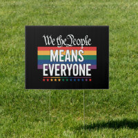 We The People Means Everyone US Constitution LGBT
