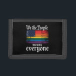 We The People Means Everyone USA Flag LGBTQ Trifold Wallet<br><div class="desc">We The People Means Everyone USA Flag LGBTQ</div>