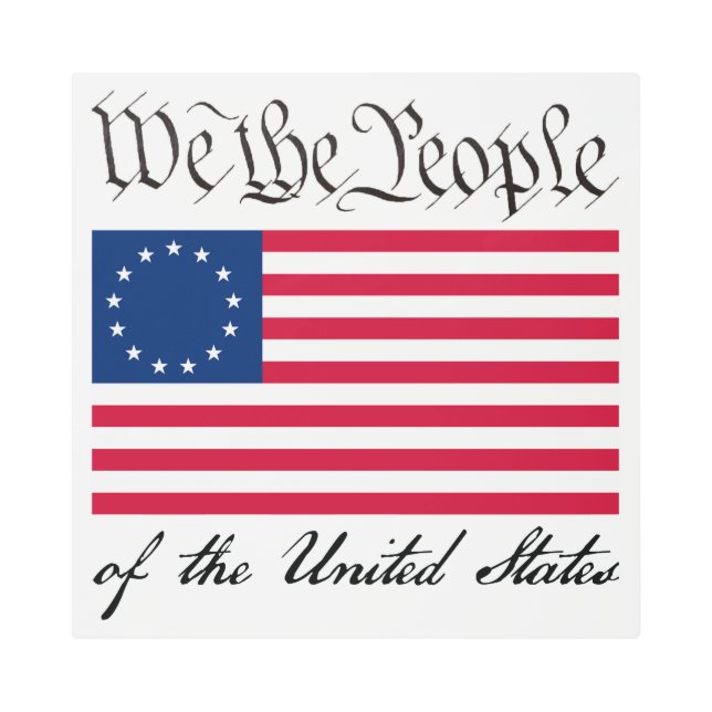 We the People Metal Print (Front)