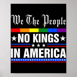We The People No Kings In America Anti-trump Funny Poster