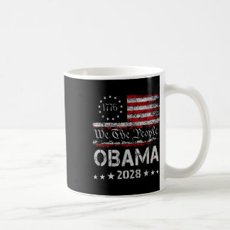 We The People Obama President 2028 Vintage Us Flag Coffee Mug