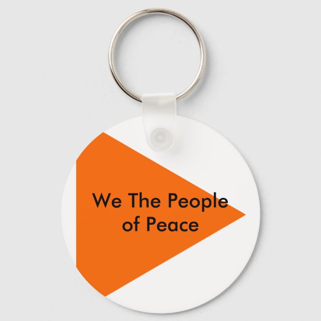 We The People of Peace The MUSEUM Zazzle Gifts Keychain (Front)