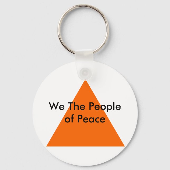 We The People of Peace The MUSEUM Zazzle Gifts Keychain (Front)