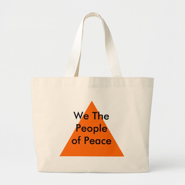 We The People of Peace The MUSEUM Zazzle Gifts Large Tote Bag (Front)